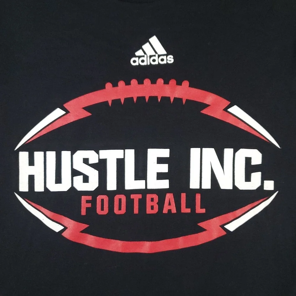 Adidas T Shirt Mens Small Black Logo Casual Short Sleeve Adult